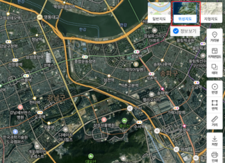 실시간 위성지도, 사진 보는 법 : 구글, 네이버, 다음지도 네이버지도에서 실시간 위성지도 및 사진 보는 방법