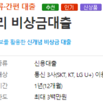 대학생 소액대출 상품 총정리 : 30만원, 50만원 대출가능 대학생 소액대출 상품인 우리은행의 우리 비상금대출 조건, 기간, 한도