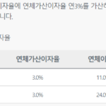 통화없는 대출 총정리(예가람 저축은행 논스톱대출 등) 통화없는 대출 상품인 예가람 저축은행 논스톱대출 빅머니M의 연체이자율