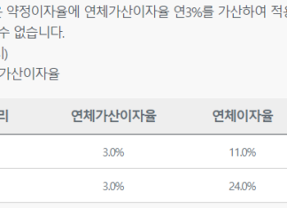 통화없는 대출 총정리(예가람 저축은행 논스톱대출 등) 통화없는 대출 상품인 예가람 저축은행 논스톱대출 빅머니M의 연체이자율