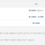 1분 대출 가능한 모바일 즉시대출 상품 총정리 1분 대출이 가능한 카카오뱅크 비상금대출의 기준금리, 가산금리, 우대금리