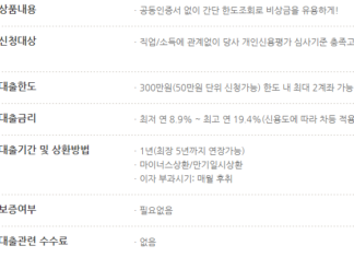 kiwi 모바일대출(KB저축은행) 총정리 : 비상금 및 대환대출 kiwi 모바일대출이 가능한 KB저축은행의 kiwi 비상금대출 상품내용, 신청대상, 대출한도, 금리, 기간, 상환방법, 보증여부, 수수료