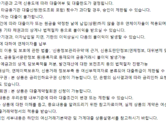 우리은행 우리 비상금대출(위비뱅크) 후기, 금리, 신청방법 우리은행 우리 비상금대출 유의사항