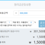 대학생 30만원 소액대출 가능한 곳(무직자도 50만원까지 대출 가능) 대학생 30만원 소액대출이 가능한 sc제일토스 대출상품의 이자계산 결과