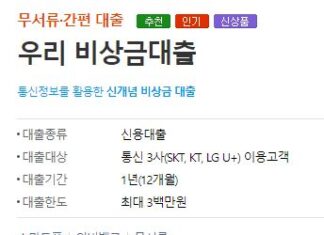 150만원 대출 가장 쉽게 받는 방법 3가지(무직자, 주부, 프리랜서도 가능) 150만원 대출 가능한 우리은행 우리 비상금대출의 대출조건, 대출한도, 기간, 필요서류, 신청방법
