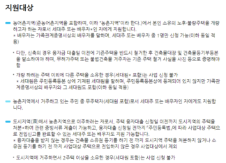 농가 주택 대출 받기 전 꼭 알고 있어야 하는 3가지 TIP 농가 주택 대출 지원대상 및 신청 자격조건